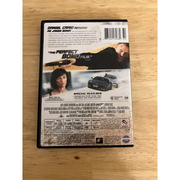 Quantum Of Solace 007 James Bond 2008 DVD Daniel Craig Action Thriller Pre-Owned - Picture 2 of 4
